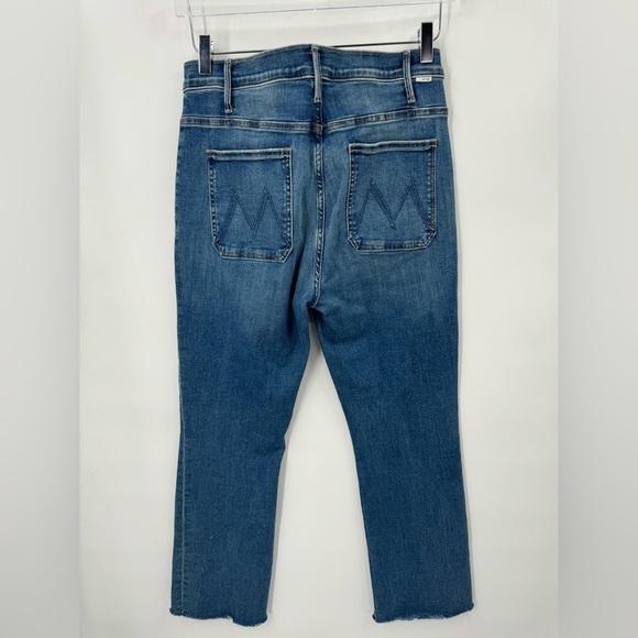 Mother Jeans The Hustler Patch Pocket Ankle Fray Healing Jar  Denim 32 B1826 - Picture 4 of 6